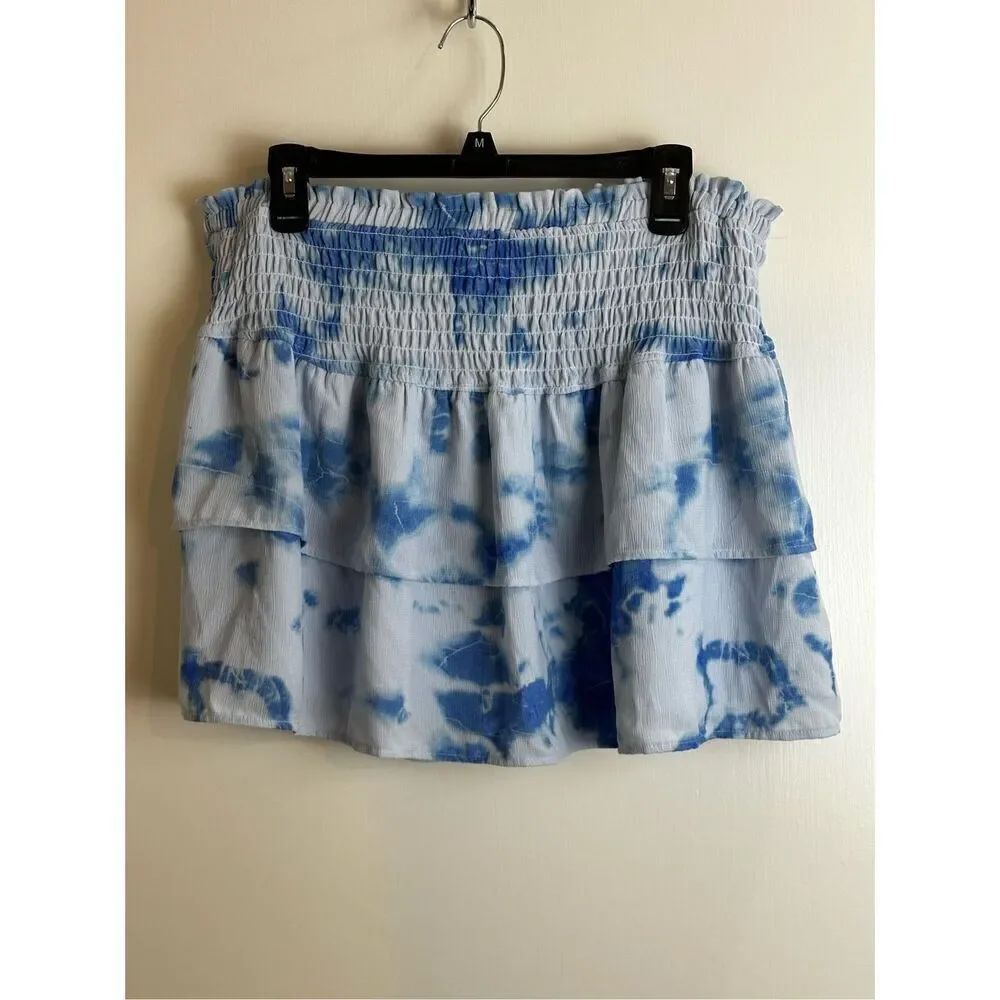Miken NWT size XL blue on blue layered skirt